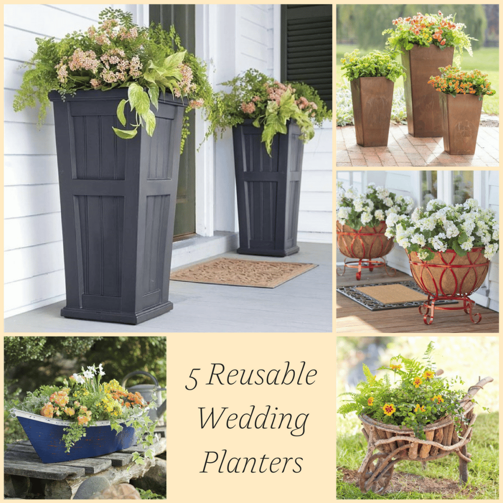 5 Reusable Wedding Planters » Hill City Bride Virginia Wedding Blog