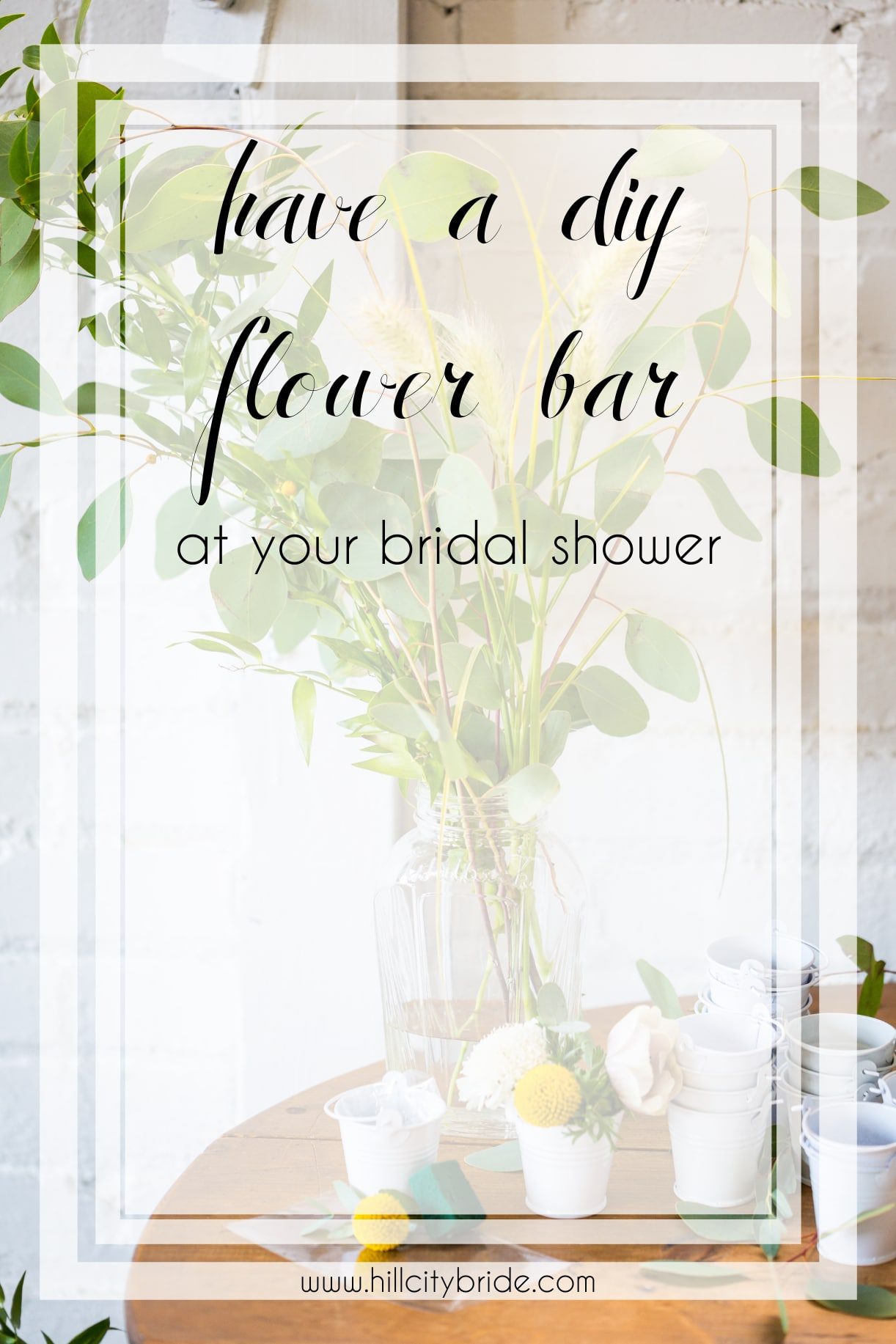 Create A Diy Flower Bar Bridal Shower