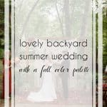Planning a Backyard Wedding in Virginia