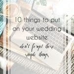 10 Simple Wedding Website Details You Can't Forget to Include